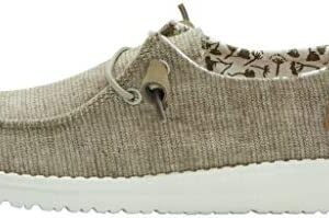 Hey Dude Women's Wendy Cream Multiple Sizes & Colors | Women’s Shoes | Women’s Lace Up Loafers | Comfortable & Lightweight