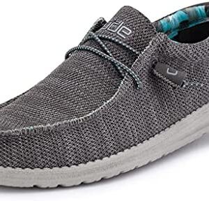 Hey Dude Men's Wally Multiple Colors | Men’s Shoes | Men's Lace Up Loafers | Comfortable & Light-Weight