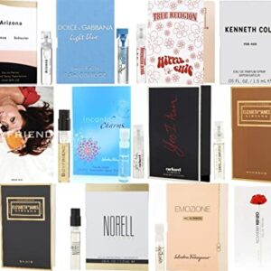 Women's Perfume Sampler Lot x 12 Sample Vials - High End Desginer Fragrance Samples (Set 1a)