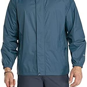 33,000ft Packable Rain Jacket Men's Lightweight Waterproof Rain Shell Jacket Raincoat with Hood for Golf Cycling Windbreaker