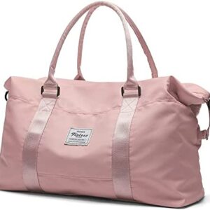 Travel Duffel Bag,Sports Tote Gym Bag,Shoulder Weekender Overnight Bag for Women
