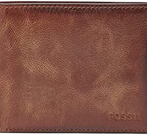 Fossil Men's Derrick RFID-Blocking Leather Bifold Wallet