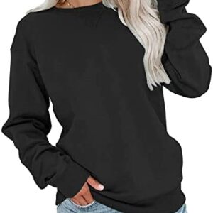 Bingerlily Womens Casual Long Sleeve Sweatshirt Crew Neck Cute Pullover Relaxed Fit Tops