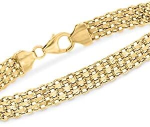 Ross-Simons Italian 18kt Yellow Gold Bismark-Link Bracelet