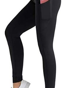 Dragon Fit High Waist Yoga Leggings with 3 Pockets,Tummy Control Workout Running 4 Way Stretch Yoga Pants