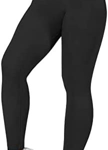 RXRXCOCO Women Seamless Crossover Leggings High Waisted Butt Lifting Workout Yoga Pants