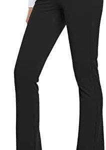 HISKYWIN Women Yoga Dress Pants Stretchy Work Pants Straightleg/Bootcut Office Slacks with Pockets for Business Casual Petite