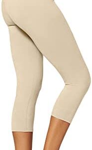 Buttery Soft High Waisted Leggings for Women - Full & Capri - Reg and Plus Size - 3"