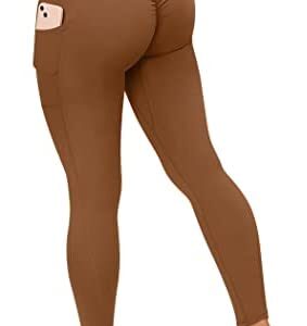 DOULAFASS Women V Cross Waist Biker Shorts 5“ High Waist Workout Shorts with Pockets