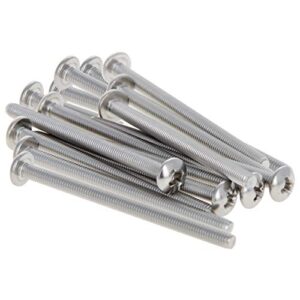MroMax M3 x 45mm Machine Screws Phillips Cross Round Head Screw 304 Stainless Steel Fasteners Bolts 15pcs