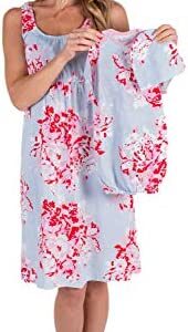 Baby Be Mine Maternity/Nursing Nightgown & Matching Baby Layette Set, Newborn, Nightdress