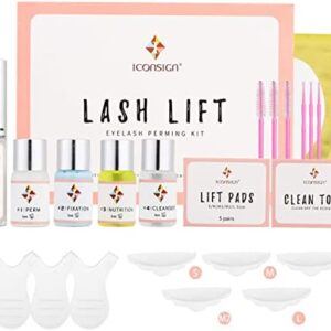 Lash Lift Kit 2022 Upgraded Eyelash Perm Kit, Professional Semi-Permanent Curling Perming Wave for Salon Home Includes Eye Shields, Pads and Accessories