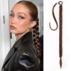 Boxer ponytail braids Synthetic Braided Ponytail Extensions Long Hair Piece Ponytail with Hair Tie Super Long Jumbo Box Braid Drawstring Ponytail Hairpiece Ponytail Wig(30#)