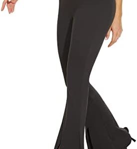 ZOOSIXX Flare Yoga Pants for Women, Bootcut High Waisted Black Crossover Leggings
