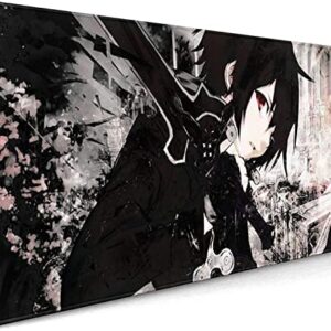 Anime Sword Art Online Kirito Mouse Pad Gaming Mouse Pad Mouse Mat for Office Supplies Mouse Mat Non-Slip,35.4 * 15.7in (60cm*30cm)