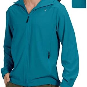 Little Donkey Andy Men's UPF 50+ Sun Protection Jackets Stretch Breathable Hoodie Summer Shirts for Hiking