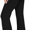 YOLIX Women's Black Palazzo Flare Leggings, Boho Wide Leg Yoga Pants