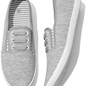 Women's Canvas Slip on Sneakers Casual Slip on Walking Shoes Womens Tennis Shoes Flat Dress Shoes Non Slip Work Shoes