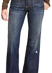 ARIAT Women's Trouser Mid Rise Stretch Lucy Wide Leg Jean