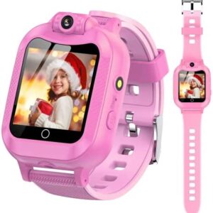 ASIUR Kids Smart Watches Girls,Birthday Gifts for 3-8 Year Old Boys Girls Toddler Toys Kids Watch,Touch Screen Game Children Digital Smartwatch with 8GB SD Card