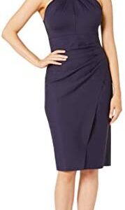 Alex Evenings Women's Short Sheath Slimming Stretch Halter Neck Dress