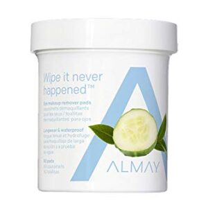 Almay Eye Makeup Remover Pads, Longwear & Waterproof, Pack Of 2 by Almay