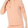 Amazon Essentials Women's Classic-Fit Long-Sleeve Open V-Neck Hooded Sweatshirt