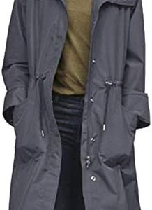 Aoysky Women Light Rain Jacket Waterproof Active Outdoor Trench Raincoat Lightweight