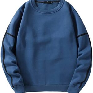 Athletic Crewneck Sweatshirts for Men Casual Cotton Pullover Hoodie Fashion Sweater