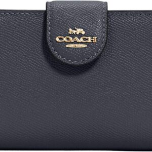 COACH Medium Leather Corner Zip Wallet in Midnight - Style #6390