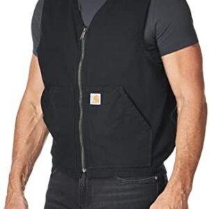 Carhartt Men's Relaxed Fit Washed Duck Sherpa-Lined Vest