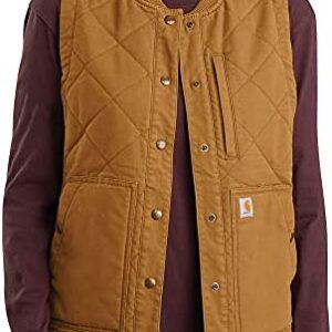 Carhartt Women's Rugged Flex Relaxed Fit Canvas Insulated Rib Collar Vest