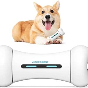 Cheerble Wickedbone Smart Interactive Dog Toy, Bone Shape Automatic Moving Toy