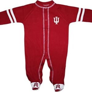 Creative Knitwear Indiana University Hoosiers Newborn Infant Baby Sports Shoe Footed Romper