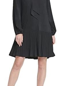 DKNY Women's Tie Neck Dress