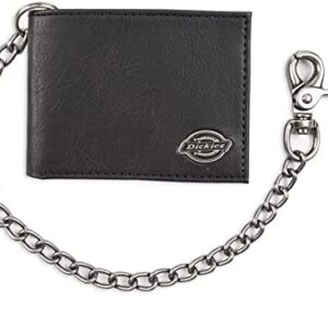 Dickies Men's Bifold Wallet-High Security with ID Window and Credit Card Pockets