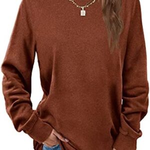 Dofaoo Sweatshirts for Women Crewneck Long Sleeve Shirts Tunic Tops for Leggings