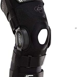 DonJoy Performance Bionic Fullstop ACL Knee Brace – 4 Points of Leverage Hinged Knee Support for Ligament Protection, Injuries, Prevent Knee Hyperextension for Football, Soccer, Lacrosse, Contact Sports
