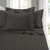 Elegant Comfort Best, Softest, Coziest 6-Piece Sheet Sets! - 1500 Thread Count Egyptian Quality Luxurious Wrinkle Resistant 6-Piece Damask Stripe Bed Sheet Set, King Grey