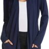 GRACE KARIN Women's Casual Open Front Cardigan Long Knitted Sweaters with Pockets