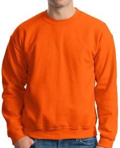 Gildan Activewear 50/50 Crewneck Sweatshirt, M, Orange