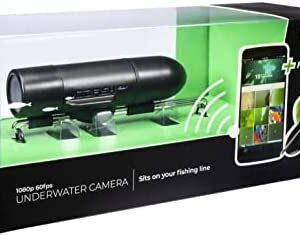GoFish Cam- Full HD 1080p Wireless Underwater Fishing Camera, Black with LED, App Compatible with iOS and Android