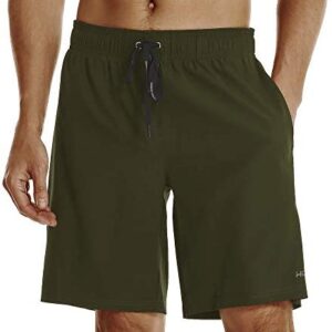 HOdo Men's Swim Trunks 9" Quick Dry Swim Shorts Bathing Suit