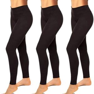 High Waisted Leggings for Women-Womens Black Seamless Workout Leggings Running Tummy Control Yoga Pants Reg&Plus Size