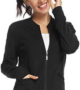 JEYONG Women's Zip Front Warm-Up Jacket