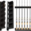 Kaba Fishing Vertical 6 Fishing Pole Rack Fishing Pole Holder Spinning Casting Fishing Rods Wall Mount Fishing Rod Holders for Garage