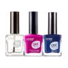 Kiss New York Gel Strong Nail Polish 0.44oz (3PCS Set - Topcoat, Hot Mama, Mystery Ocean)