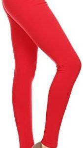 Leggings Depot Cotton Women's Premium Quality Ultra Soft Solid Leggings