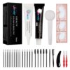 Libeauty Black Tint Kit, Black Hair Color Kit, 15ml Color Kit Black With Complete Tools For Salon Or At Home
