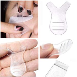 MWELLEWM 10pcs Eyelash Combs Extension Supplies,Grafting Eyelashes Lash Lift Brush Makeup Beauty Tool,Makeup Utensil Reusable Perm Mini Y Shape Eyelash Brush for Eyelash Extension Clean Up